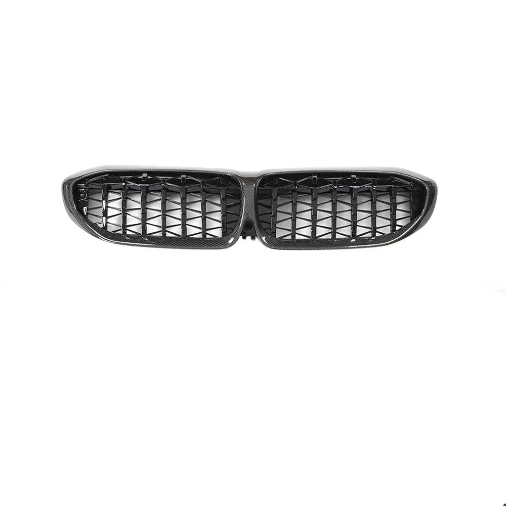 Carbon Fiber Kidney Grille for BMW M340I G20 2019-2022 Diamond Style